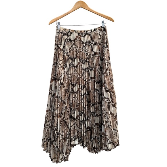 Loyd/Ford Palm Springs Two Tone Animal Snake Print Maxi Skirt NWOT Large - Picture 2 of 5